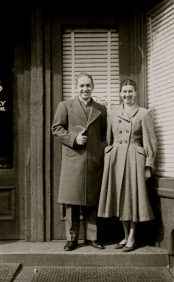 John and Thelma Kraybill at original storefront